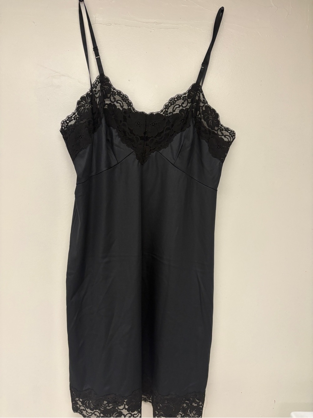 Vintage Black Van Raalte Nightgown Sz 36
